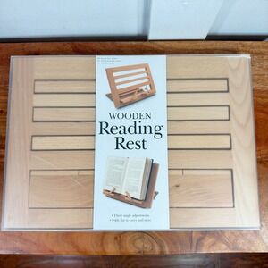 IF Wooden Reading Rest Adjustable Book Stand Tablet Holder Natural Wood 8300